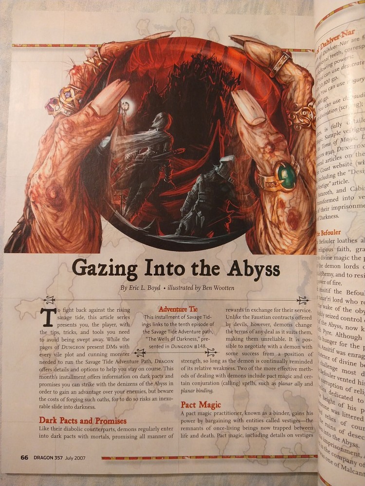 Dungeons and Dragons Dragon Magazine #357 Fine Condition