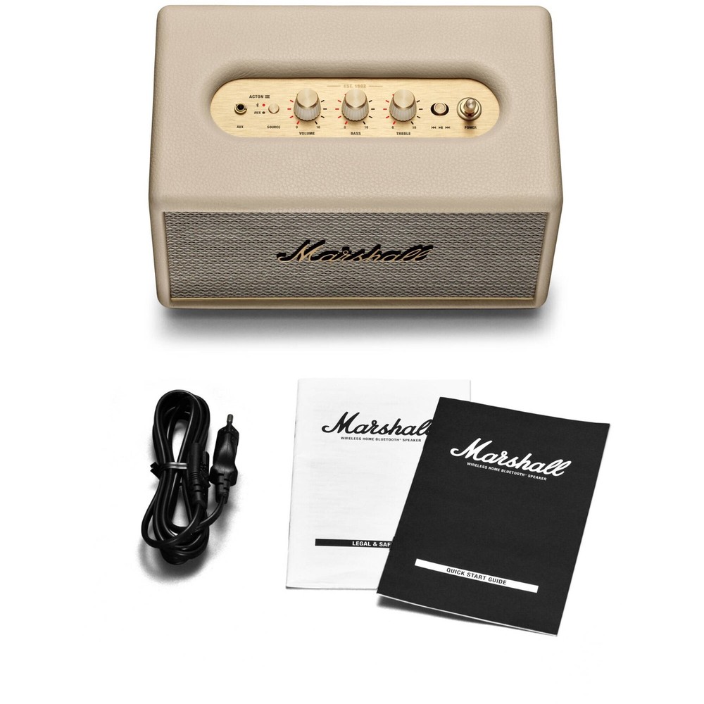 Marshall Acton III Bluetooth Speaker System (Cream)