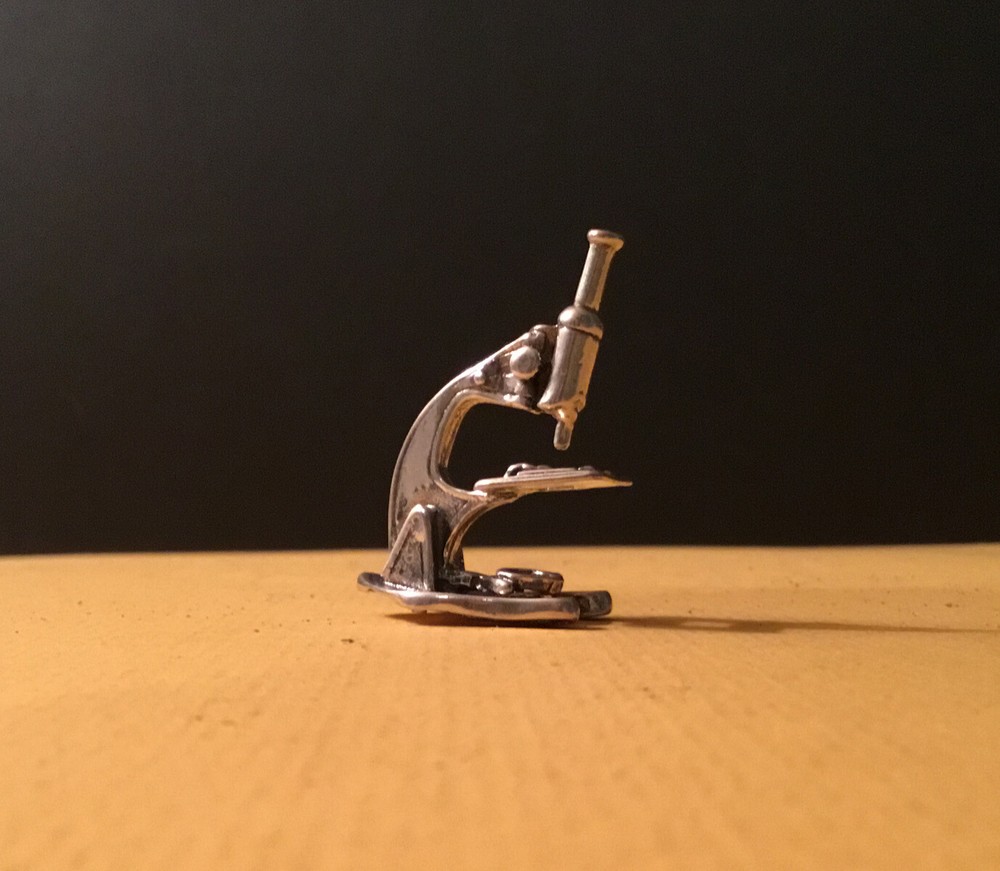 Sterling Silver Miniature Microscope