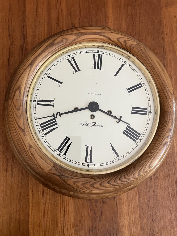 seth thomas wall clock vintage