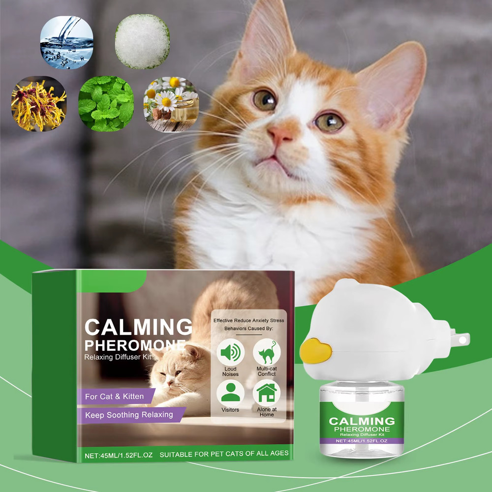 45ML Cat Pheromone Calming Diffuser Effectively Relieves Anxiety Stress Soothing