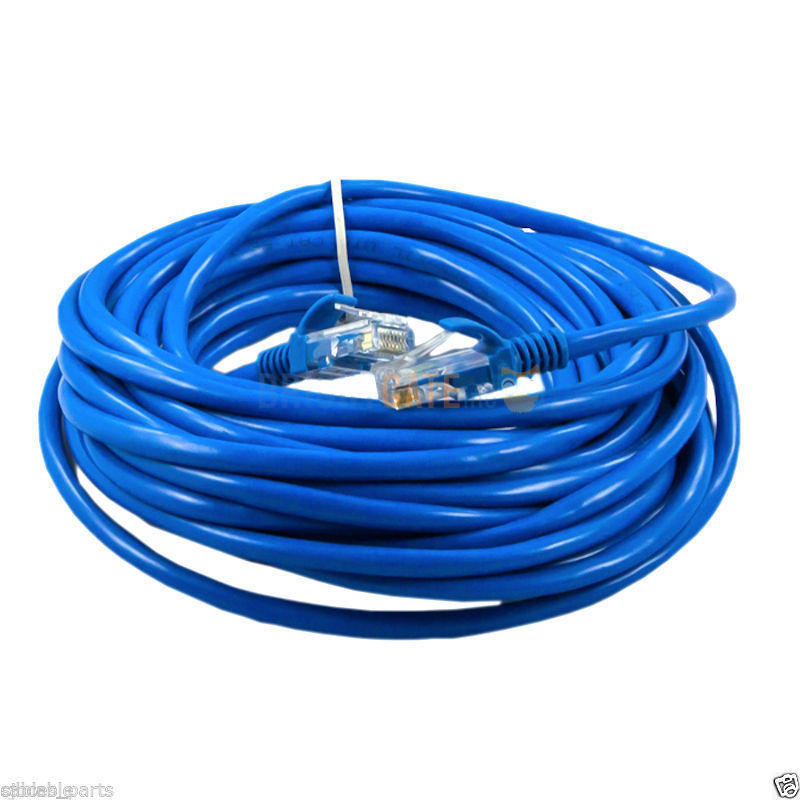 CAT5 CAT5 RJ45 Ethernet LAN Network Patch Cable For PS XBox Internet Router Blue