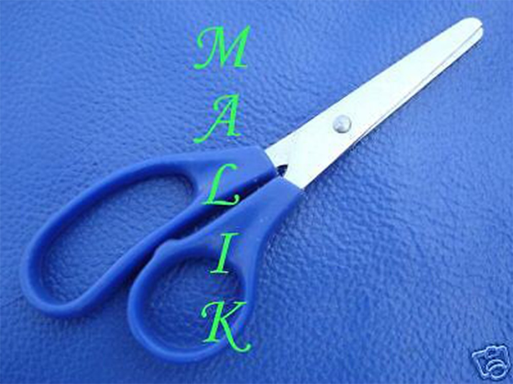 3 School Scissors 12.5 cm, Plastic Handle Student Scissors
