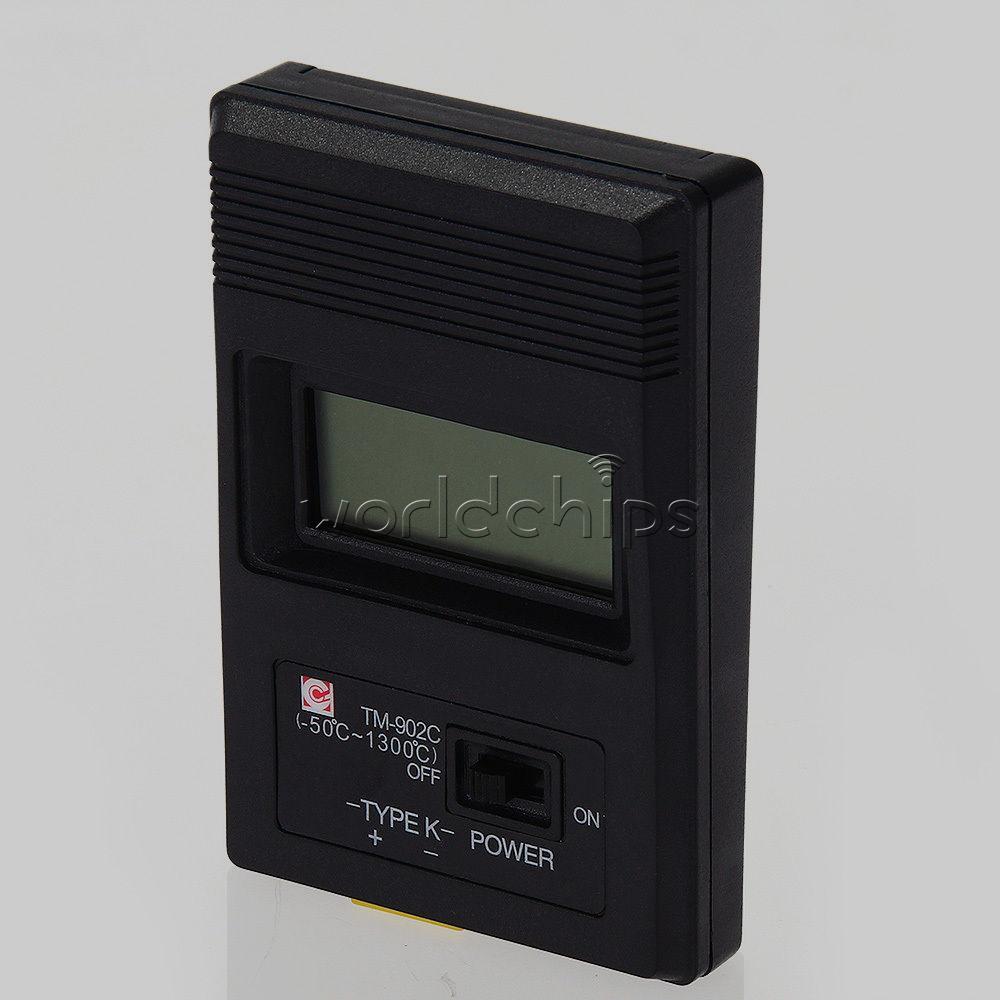 TM-902C Digital K Type LCD Thermometer Thermodetector Meter + Thermocouple Probe