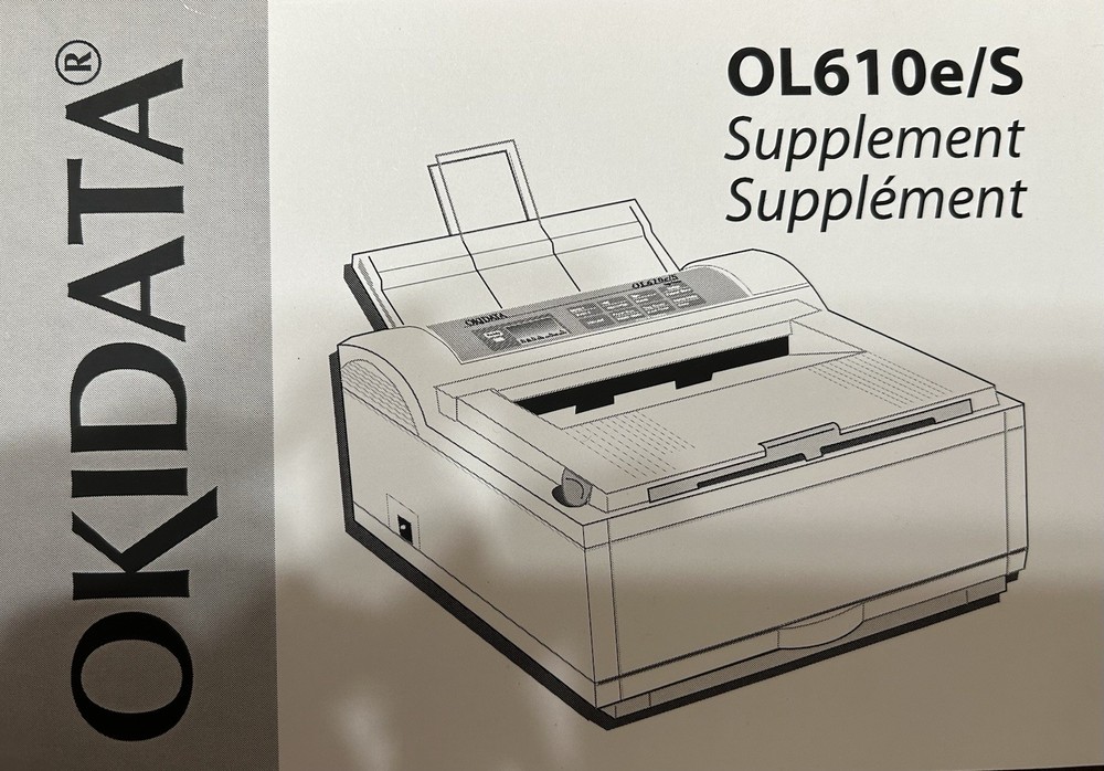 Okidata 610 S/E series Printer user guide