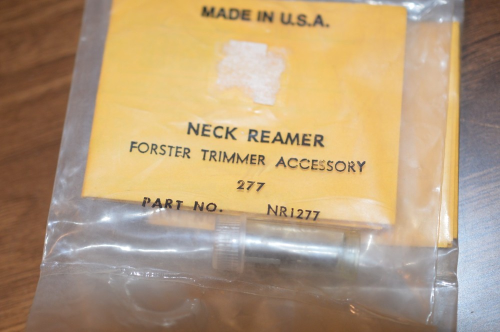 Forster .277" Inside Neck Reamer-(NR1277) NOS-in container