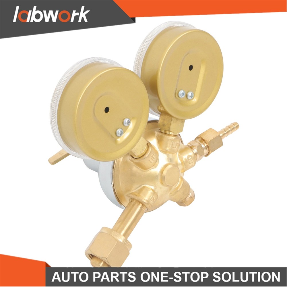 Labwork CGA 540 Oxygen Gas Welding Regulator Pressure Gauge Type Solid Brass