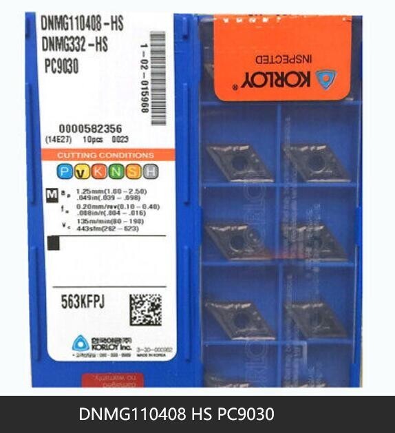 10 PCS  ORIGINAL  INSERTS  DNMG110408 HS PC9030