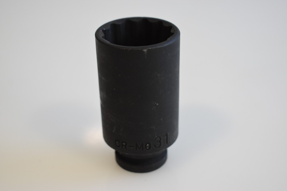 Mac Expert Tools E050027 31mm Metric Deep Impact Socket 1/2" Drive 12 Point