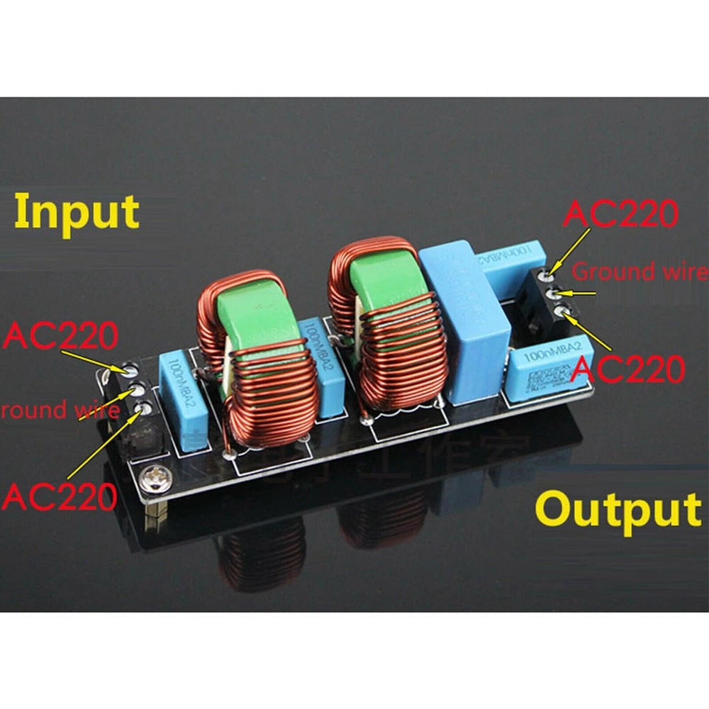 1pc 3900W 18A EMI High Frequency Power Filter Finished Board Class A