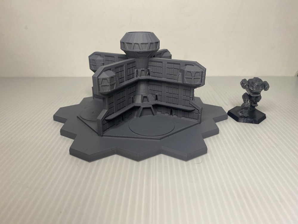 Lance Hanger w/ Hex Base, Tabletop War Game Terrain Battletech (6mm)