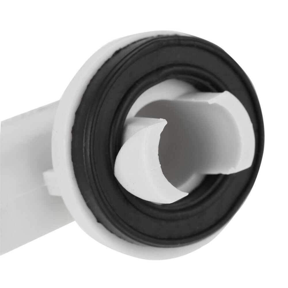 Plastic Air Conditioner AC Drain Hose Connector Elbow Fitting&Rubber Ring 4pcs
