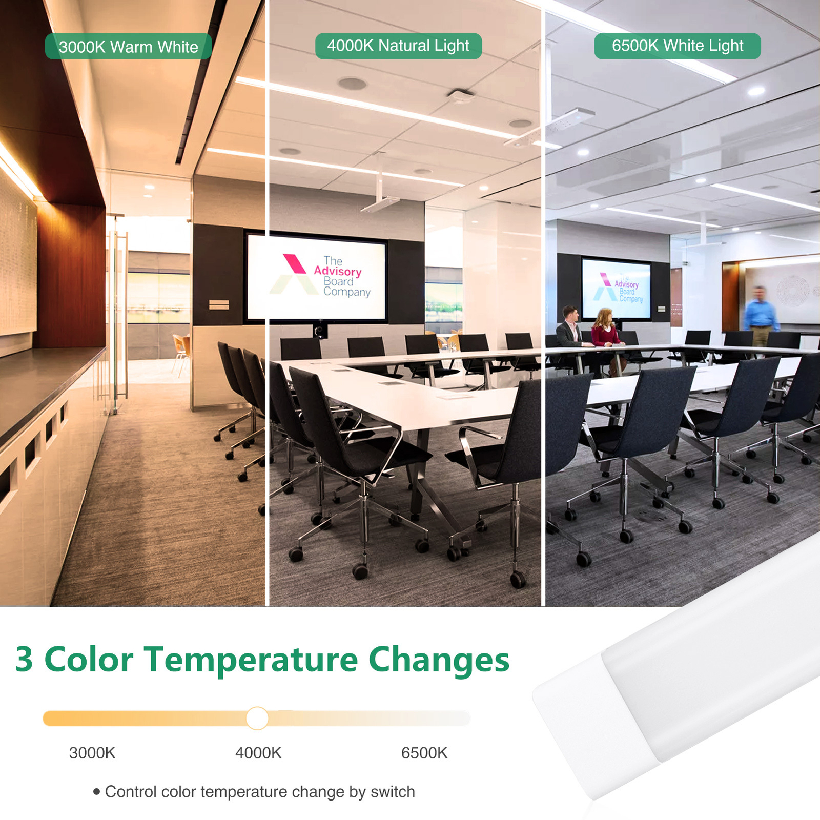 LED Strip Light Batten Tube Garage Ceiling Light 1FT 2FT 3FT 4FT