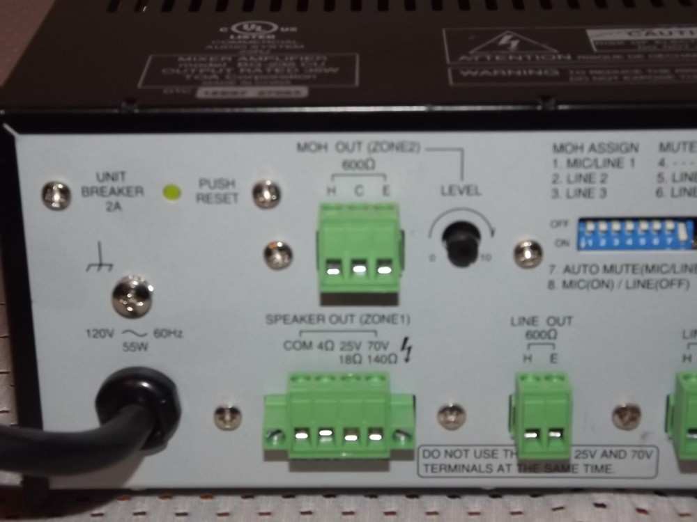 TOA BG-235 Mixer Amplifier