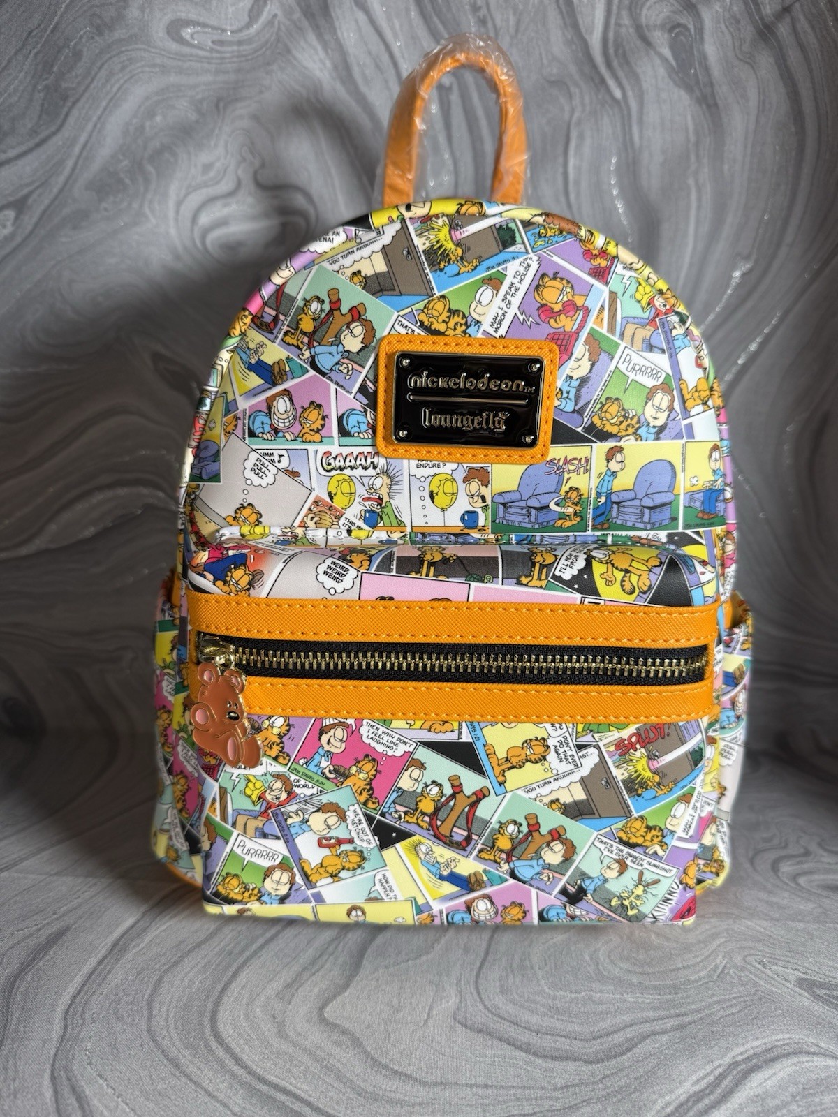 Loungefly Garfield Comic Strip Mini Backpack NEW WITH TAGS Nickelodeon