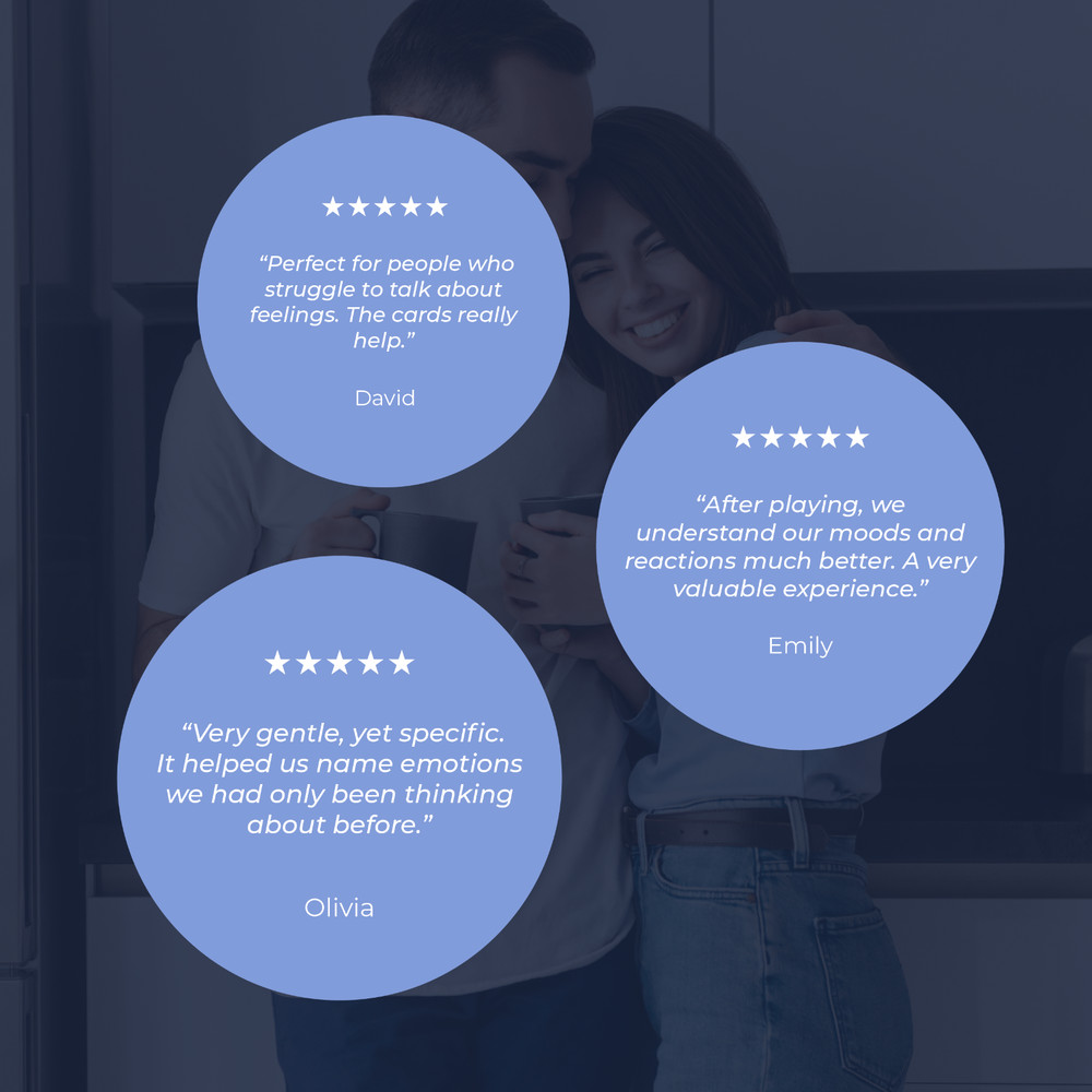 Emotions Close Talk Game for Couples - Conversation Starter Card Game