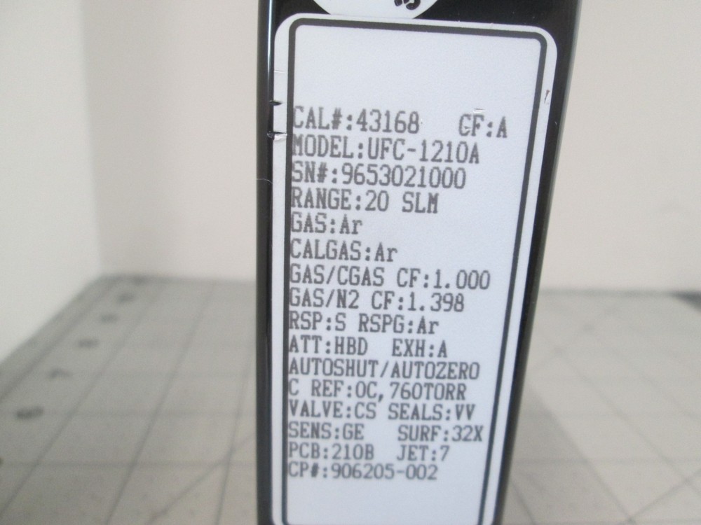 Unit, UFC-1210A, Ar, 20 SLM, Mass Flow Controller, Used