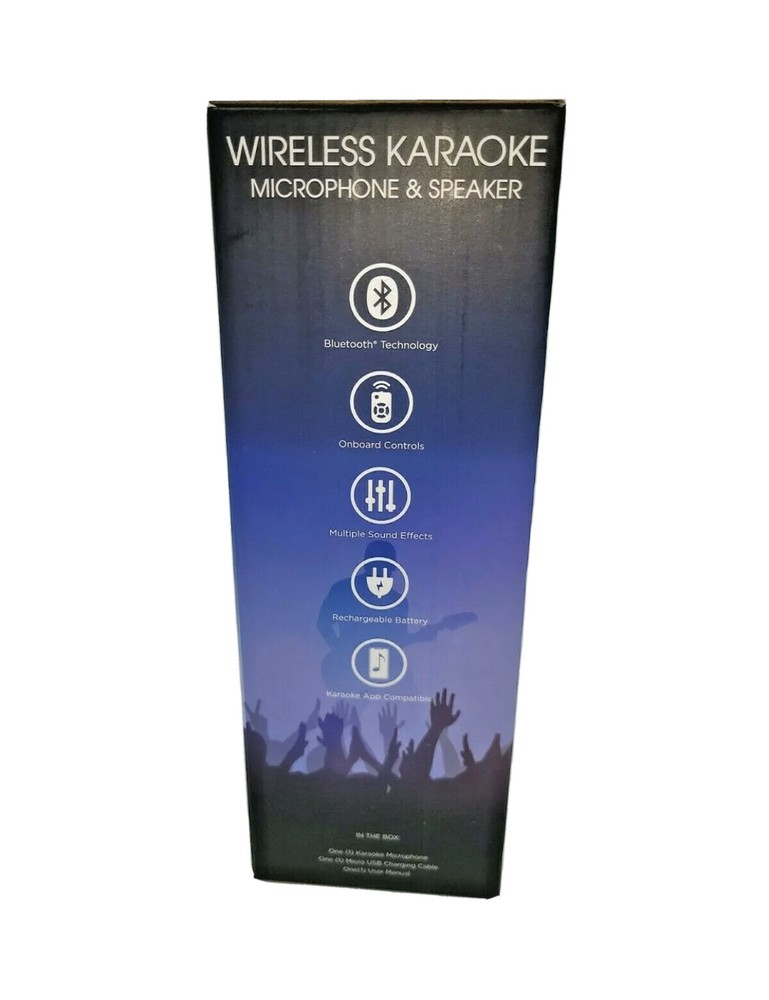 Wireless Karaoke Microphone Speaker Bluetooth by TRAXX NEW
