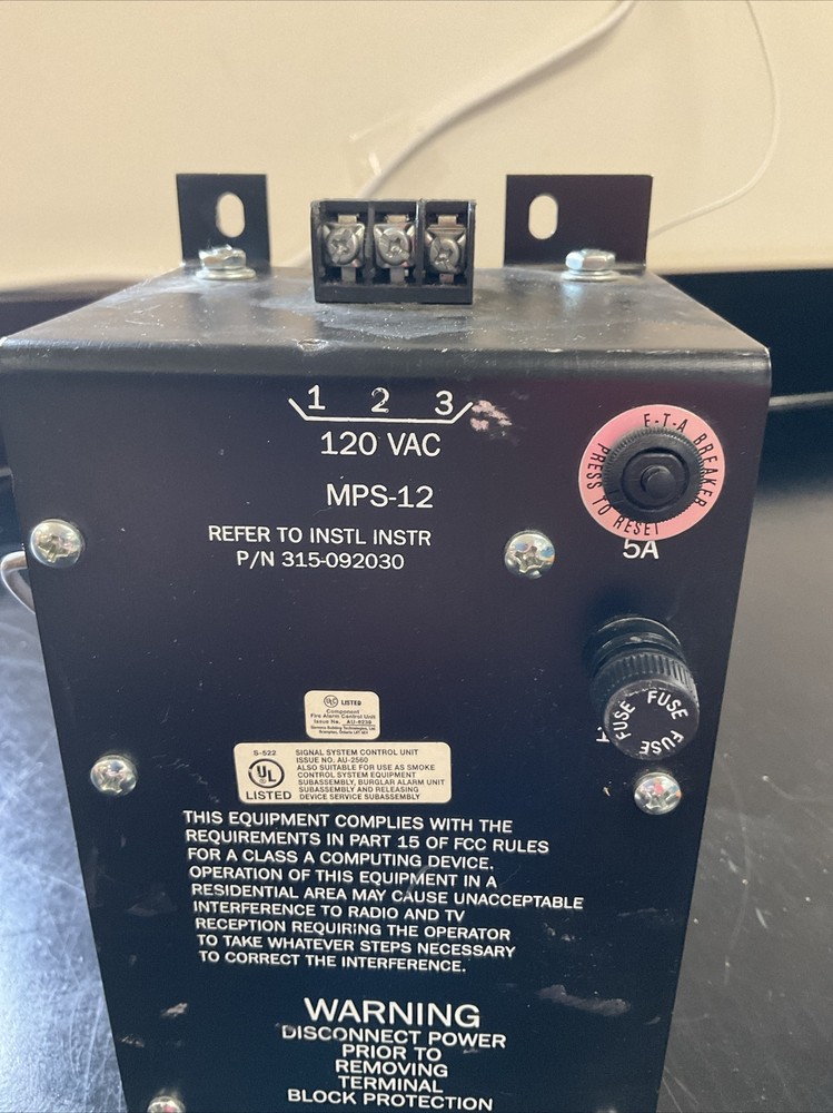 Siemens MPS-12 Power Supply Module