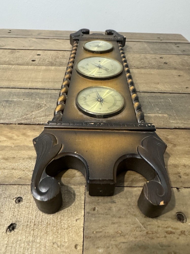 Vintage Jason Wall Weather Station Barometer