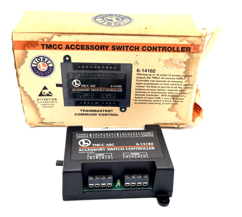 Lionel 6-14182 TMCC Accessory Switch Controller Original Box