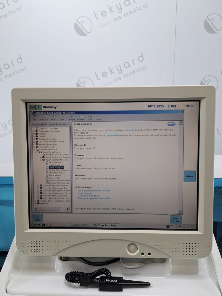 ROCHE COBAS E 411 IMMUNOASSAY ANALYZER