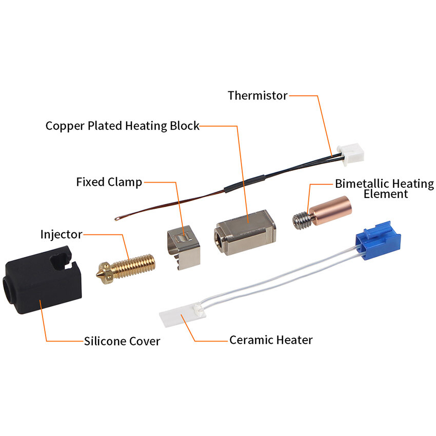 Extruder Hot End Kit High Temperature Resistant for Sidewinder X1/X2 3D Printer