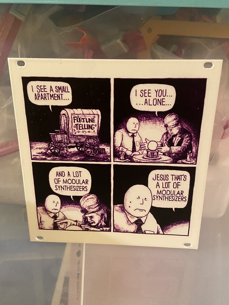 Eurorack blank Panel Magpie 28hp Modular Synthesizer Meme