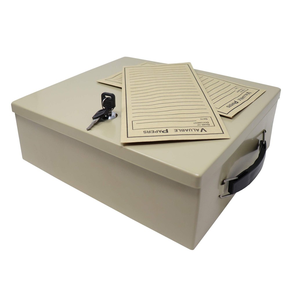 Fire-Retardant Security Box with Keyed Lock