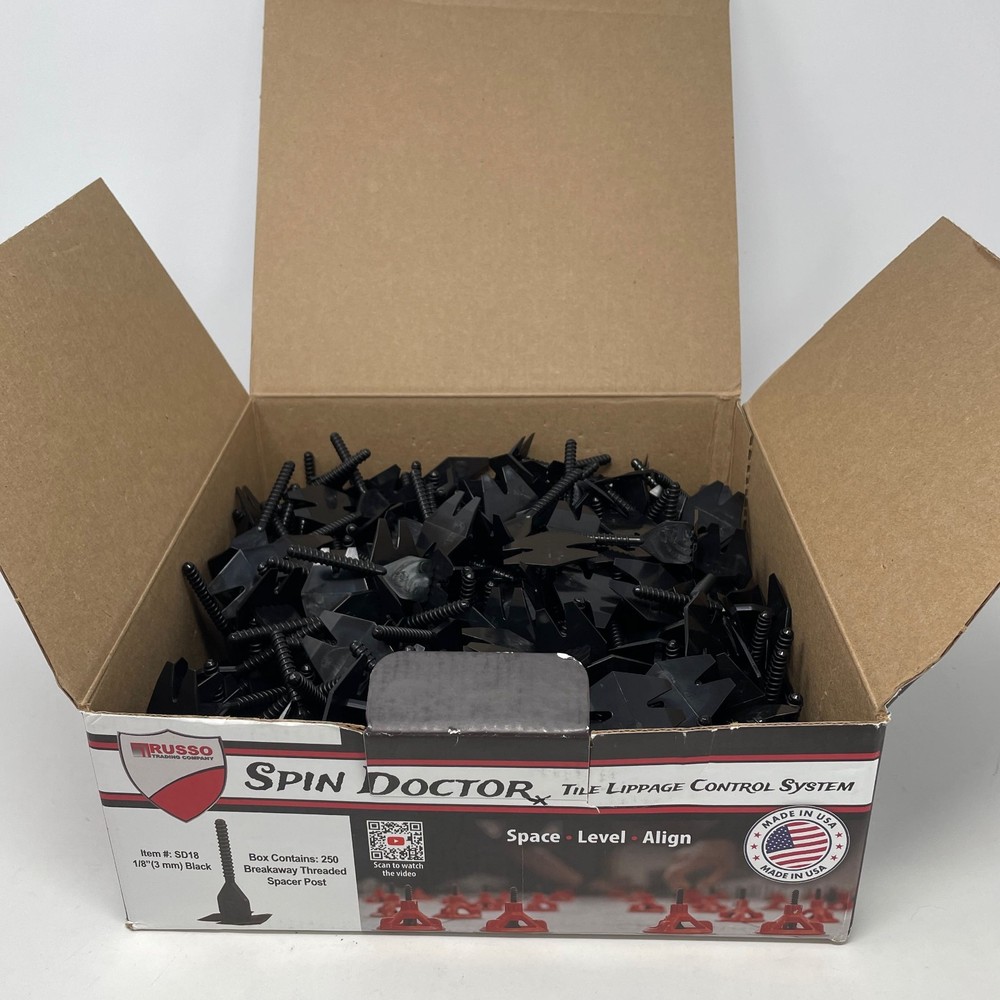 RTC Spin Doctor 1/8 Tile Leveling Starter Kit 250 Bases + 100 Caps