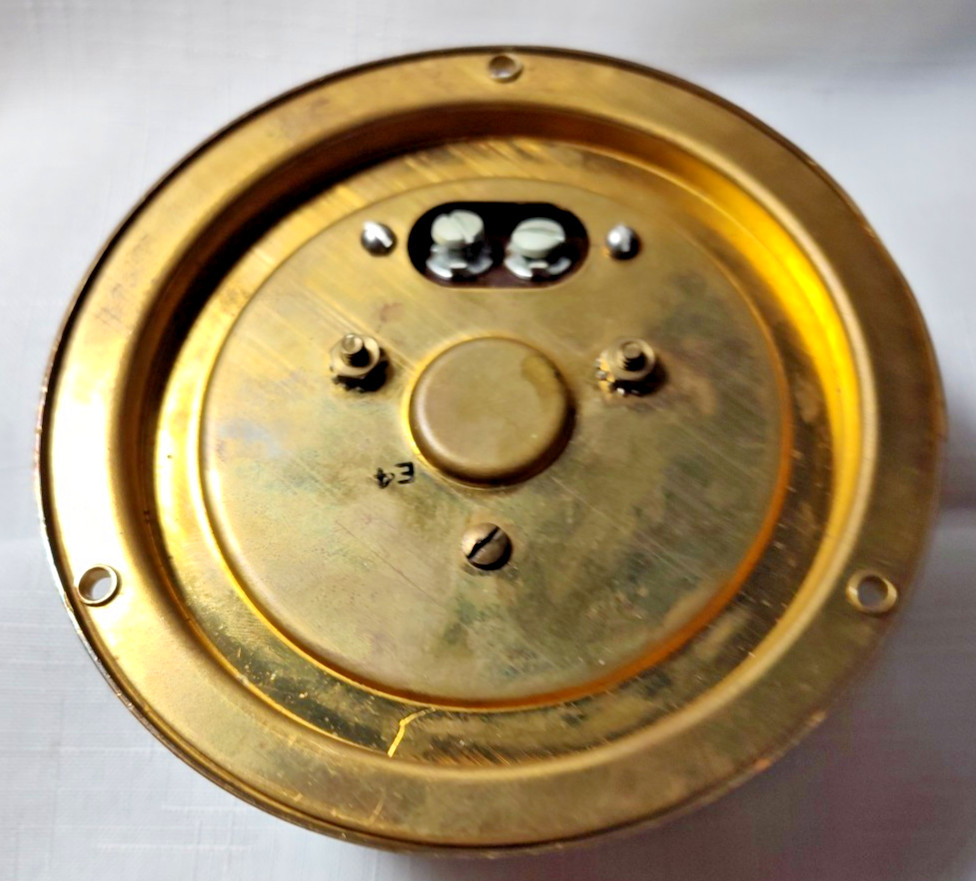Downeaster Instruments Brass Solid Clock + Don Kent Wind Speed Guide