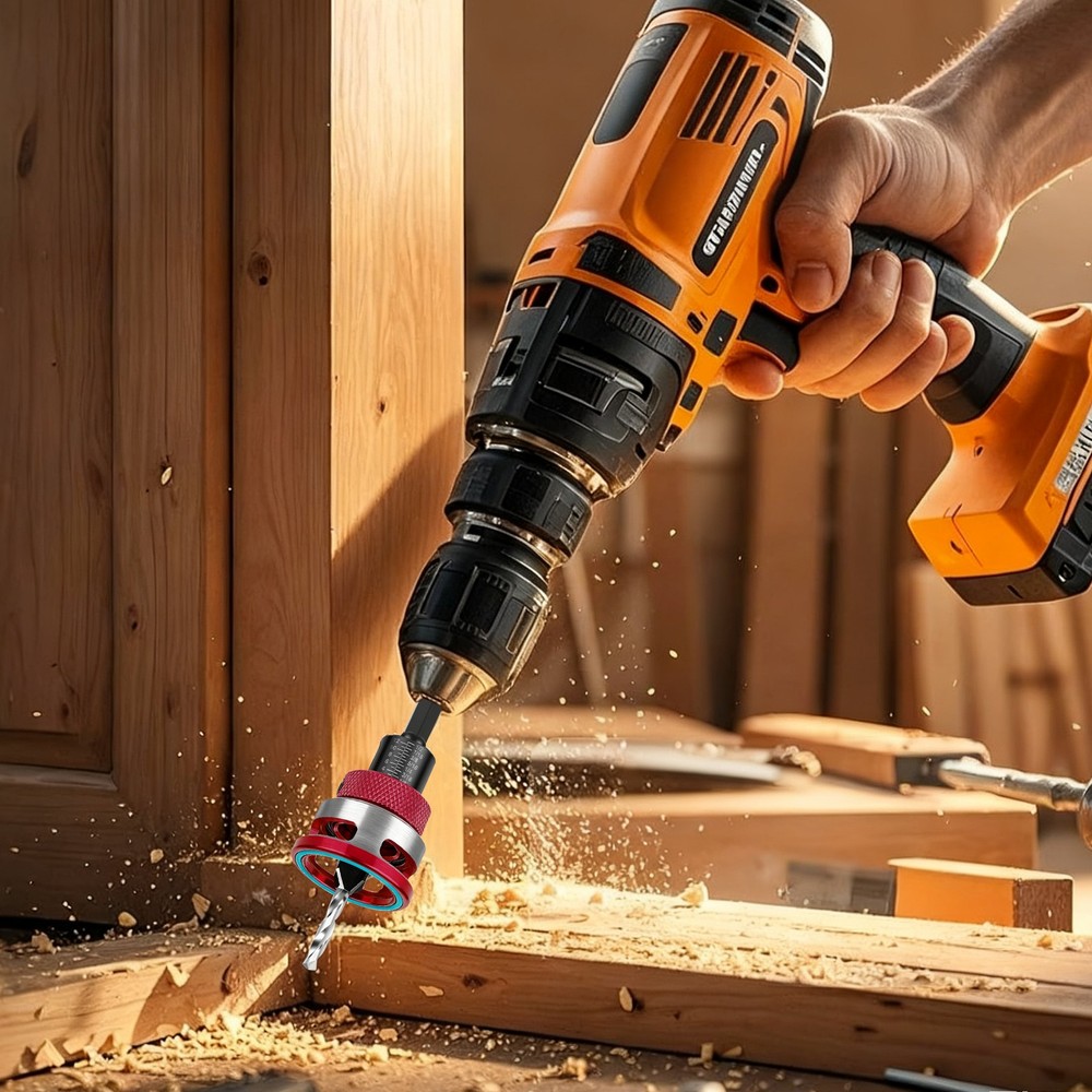 4PCS Countersink Drill Bit Set with Adjustable Depth Stop M2 HSS Woodworking Bit