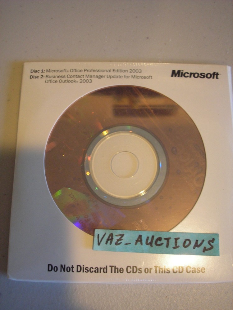 Microsoft Office 2003 Professional Word/Excel/Access/Outlook/PowerPoint =SEALED