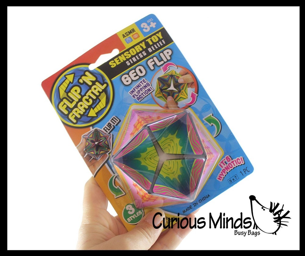 1 RANDOM Infinity Flip and Fold Optical Illusion Fidget - Magic Endless Folding