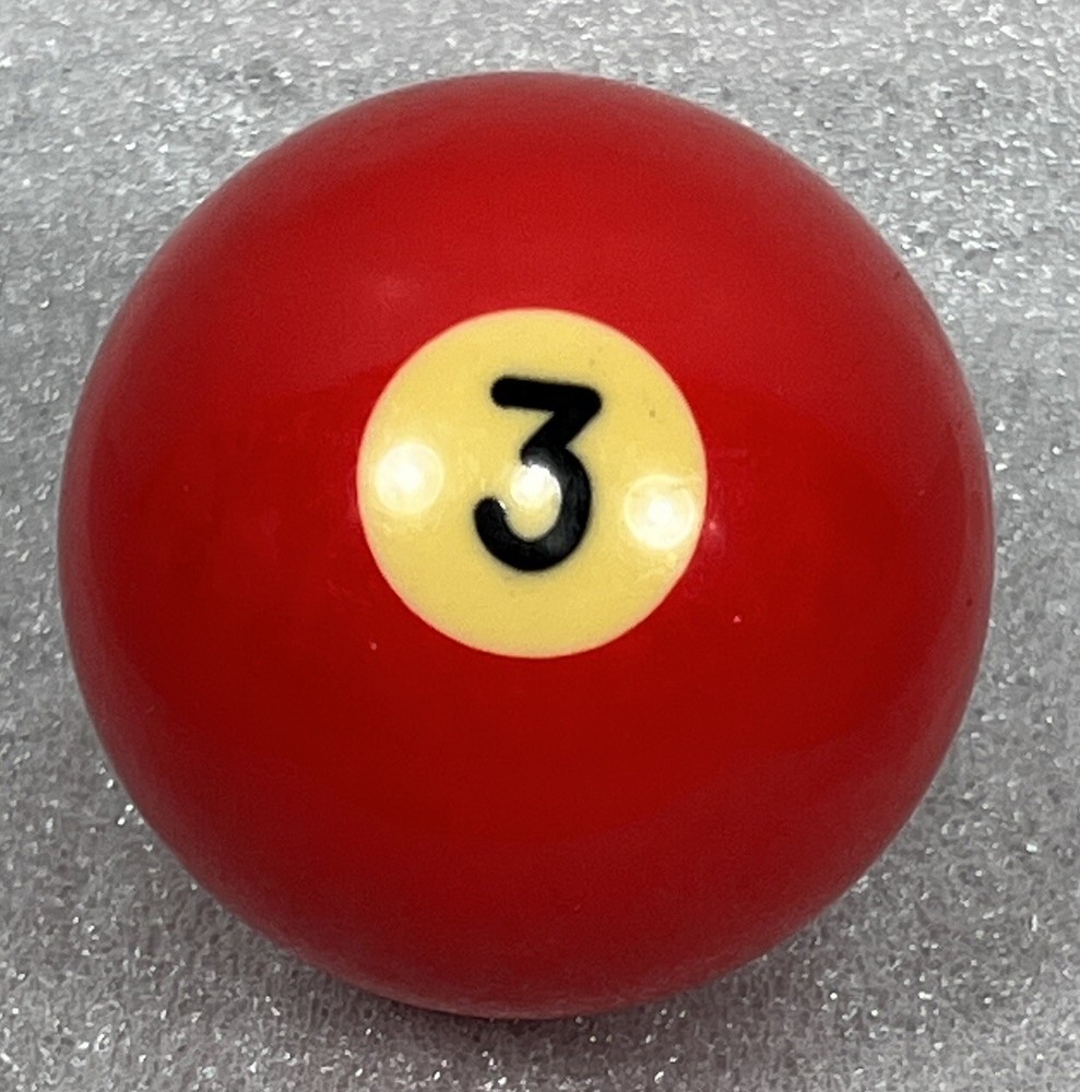 Vintage Bakelite Solid 3 Ball Billiard Pool Replacement Tested 2 1/4" Standard