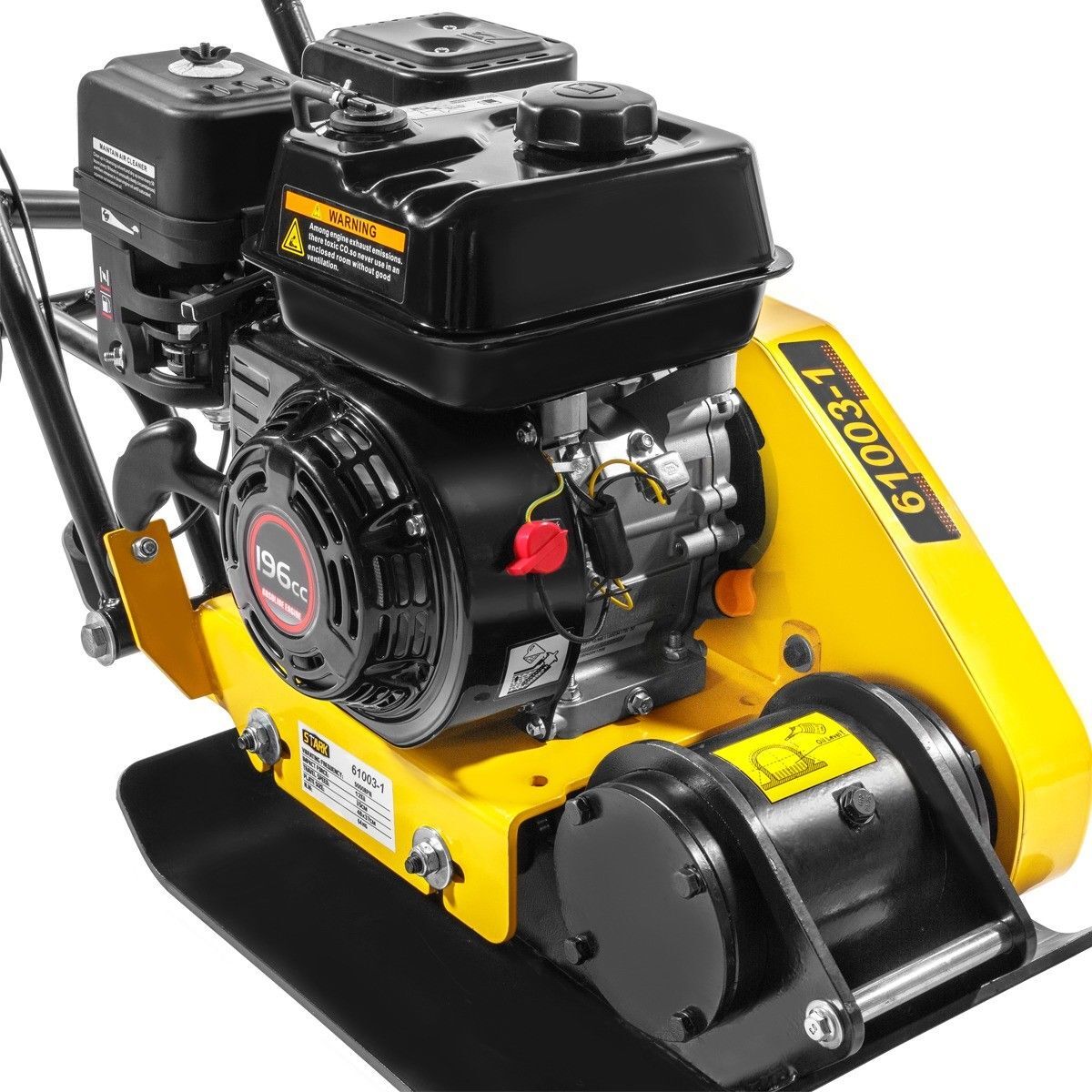 Stark USA 7.0hp Walk-Behind Vibratory Plate Compactor Rammer 212cc EPA Engine