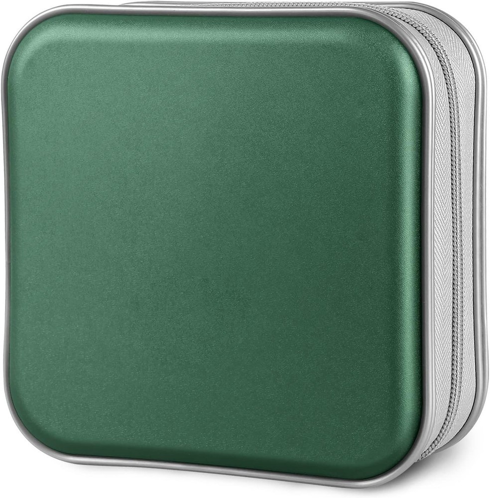 CD Case, 40 Capacity CD/DVD Case Holders Wallet Hard Plastic DVD Disc Cases Stor