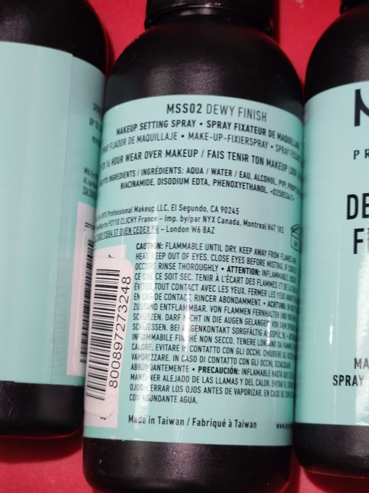 5 NYX Makeup Setting Spray - Dewy Finish 60 ml MSS02