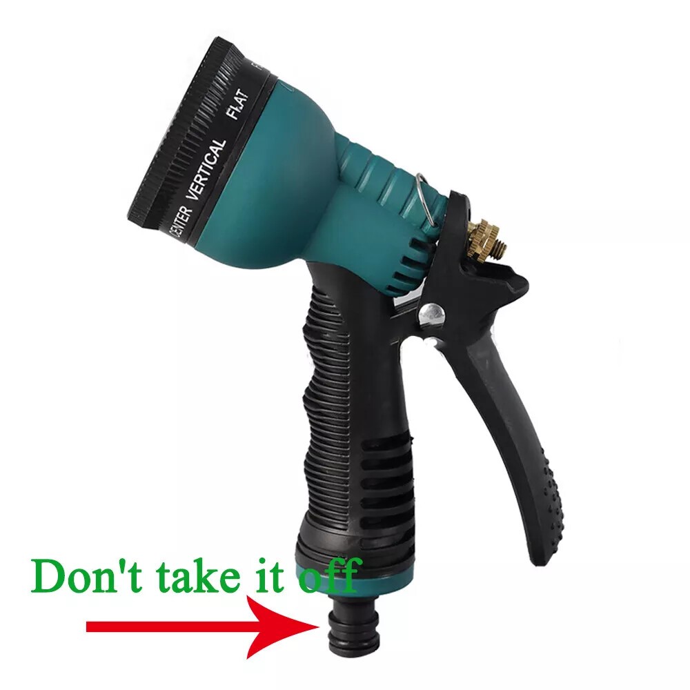 Garden Hose Nozzle Spray Nozzle Heavy Duty High Pressure Leak Proof 8-Pattern US
