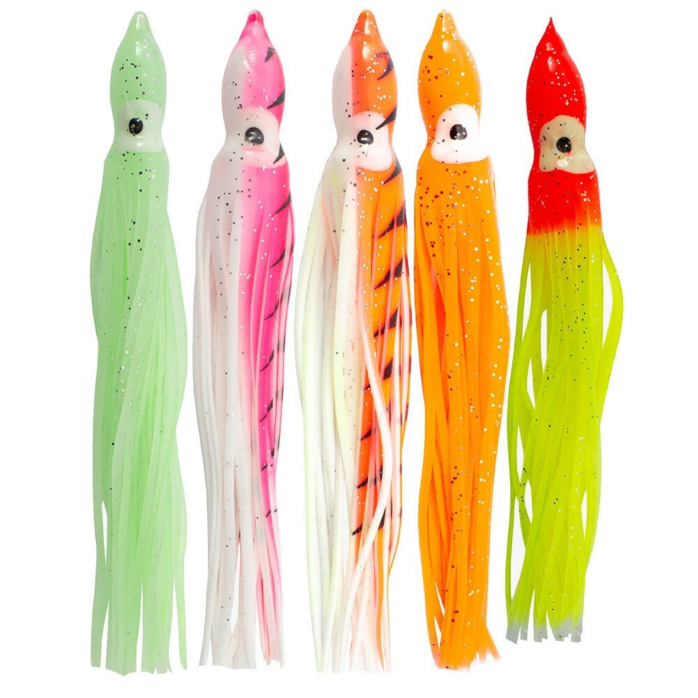 5 x 6" MUPPET LURES MIXED COLOURS