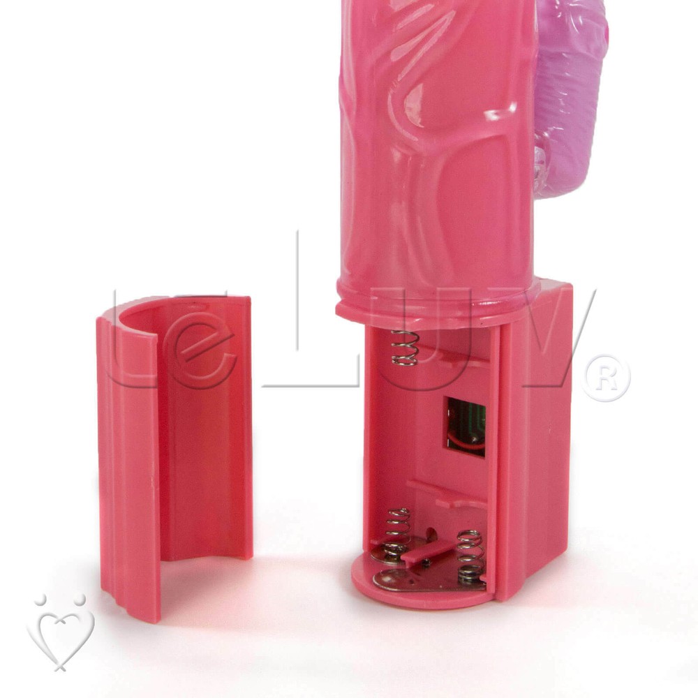 Rabbit Vibrator Rotating LeLuv Multispeed Clit Tickler Bundle with Mini Massager