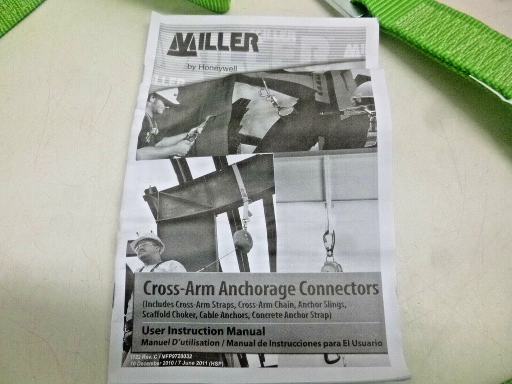 NEW! Miller 4ft Fall Arrest Concrete Anchor Strap 8185C/4FTGN