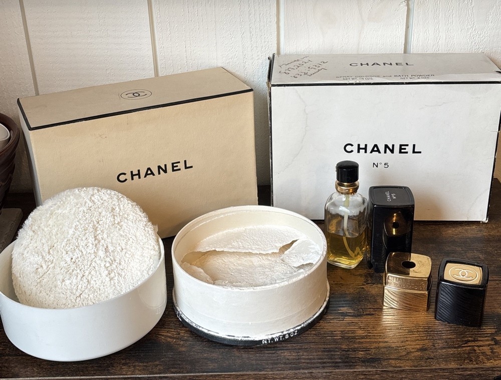 Vintage Chanel Perfume And Dusting Powder Refillable