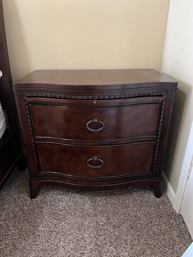 Queen size bed frames with 2 night tables