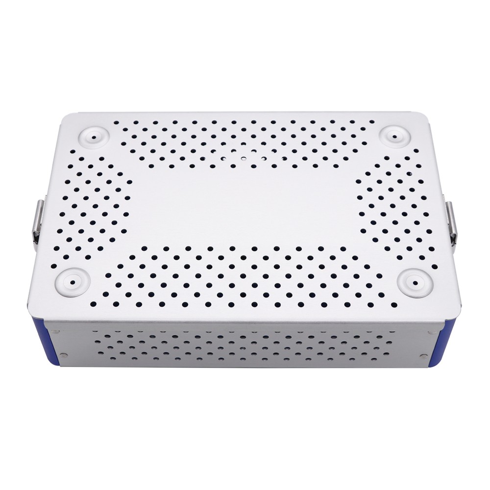 Aluminum Sterilization Box Micro Surgical Instruments Sterilization Tray case