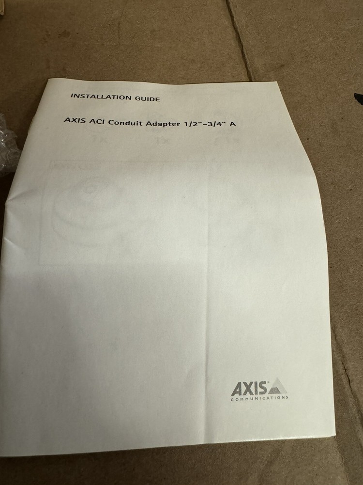 Axis Communications 5505-541 Network Camera Conduit Adapter ACI for 3/4"