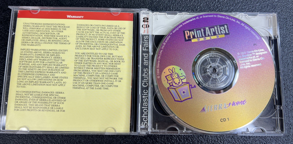Vintage Print Artist 4.0 Gold Windows/Mac Computer Software 2CD
