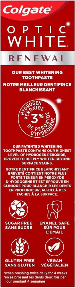 2PACK Colgate Optic White Renewal Toothpaste 140ml total