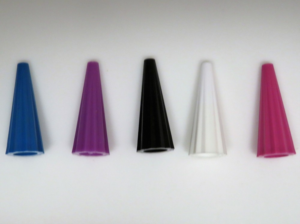 Five (5) Professor Motor 1/2 oz. Fluid Bottle Plastic Replacement Screw Tops