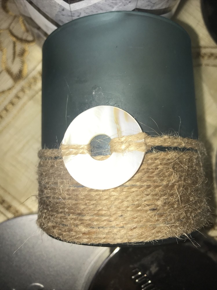 4 assorted empty candle jars 3-5.5” Wide